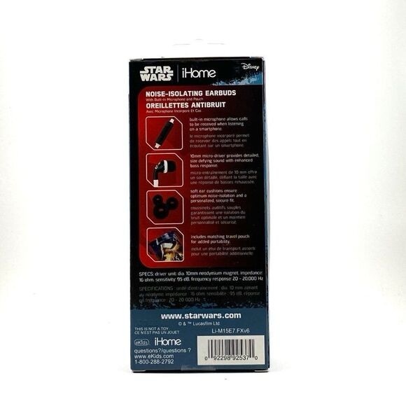 Ekids Star Wars Force Awakens Earbuds Headphones - Picture 3 of 5